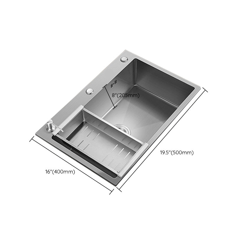 Stainless Steel Kitchen Sink Modern Kitchen Sink with Drain Assembly