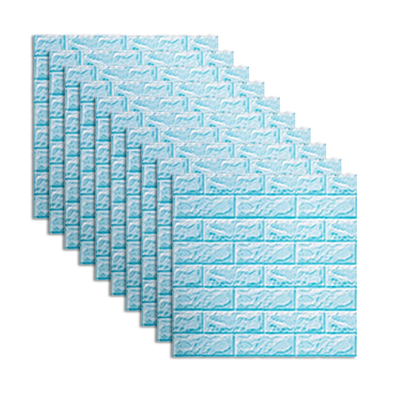 Foam Waterproof Water Panel Living Room 3D Artificial Brick Contemporary Panel (10-Pack)