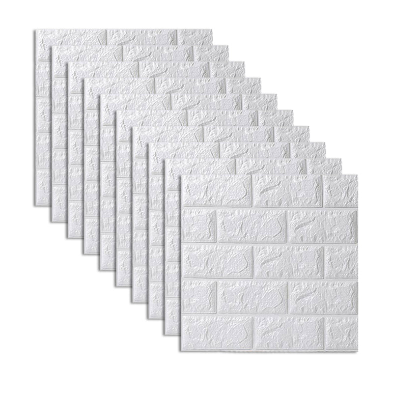 Foam Waterproof Water Panel Living Room 3D Artificial Brick Contemporary Panel (10-Pack)