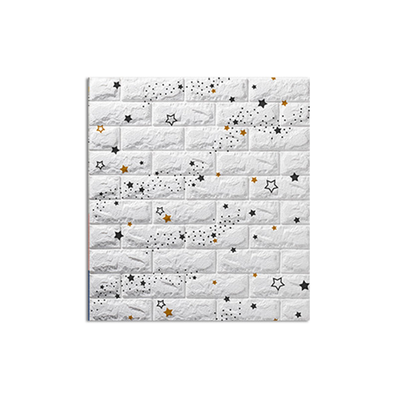 Foam Waterproof Water Panel Living Room 3D Artificial Brick Contemporary Panel (10-Pack)