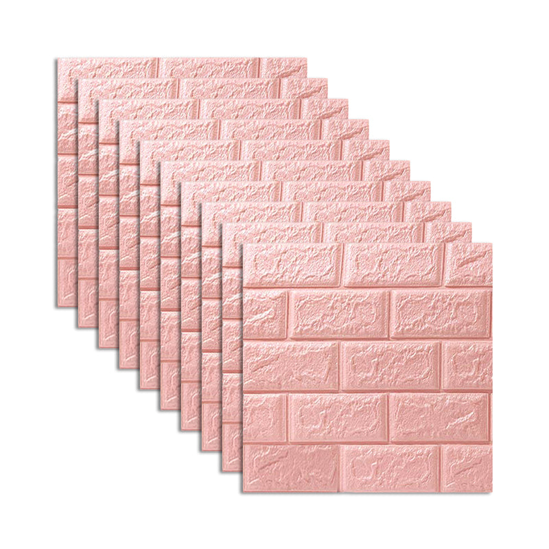 Foam Waterproof Water Panel Living Room 3D Artificial Brick Contemporary Panel (10-Pack)