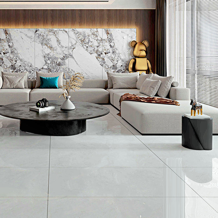 Floor Tile Marble Print Rectangle Living Room Porcelain Tile