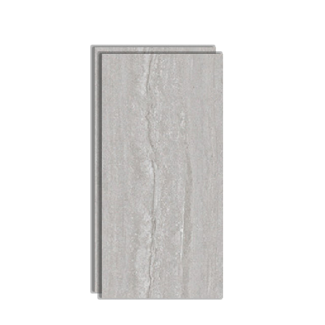 Rectangular Ceramic Matte Straight Edge Singular Tile Marble Look Bathroom Floor