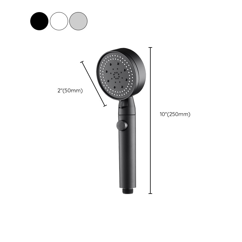 Plastic Handheld Shower Head Wall-mounted Shower Head with Adjustable Spray Pattern