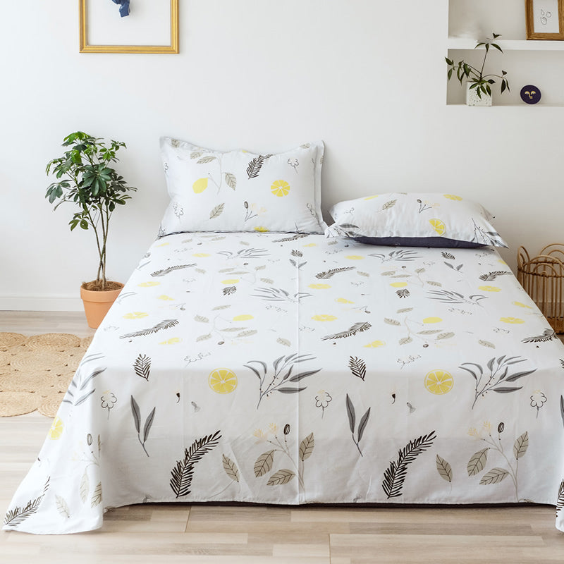 Cotton Bed Sheet One Piece Summer Style Bedroom Simple Fitted Sheet