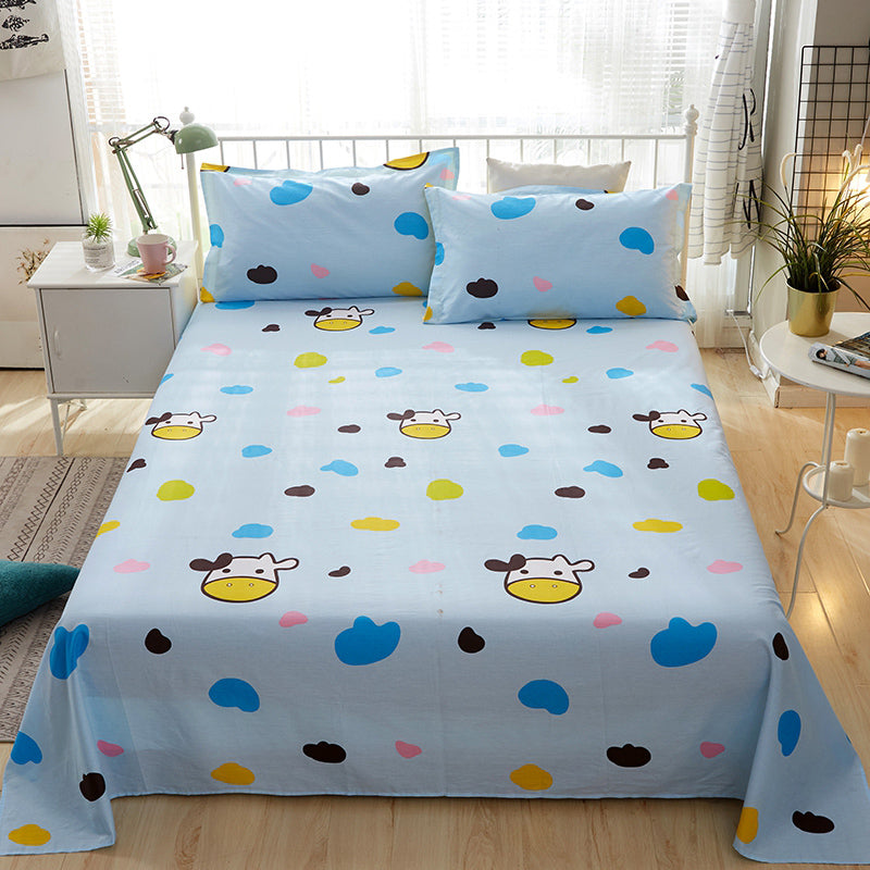 Cotton Bed Sheet One Piece Summer Style Bedroom Simple Fitted Sheet