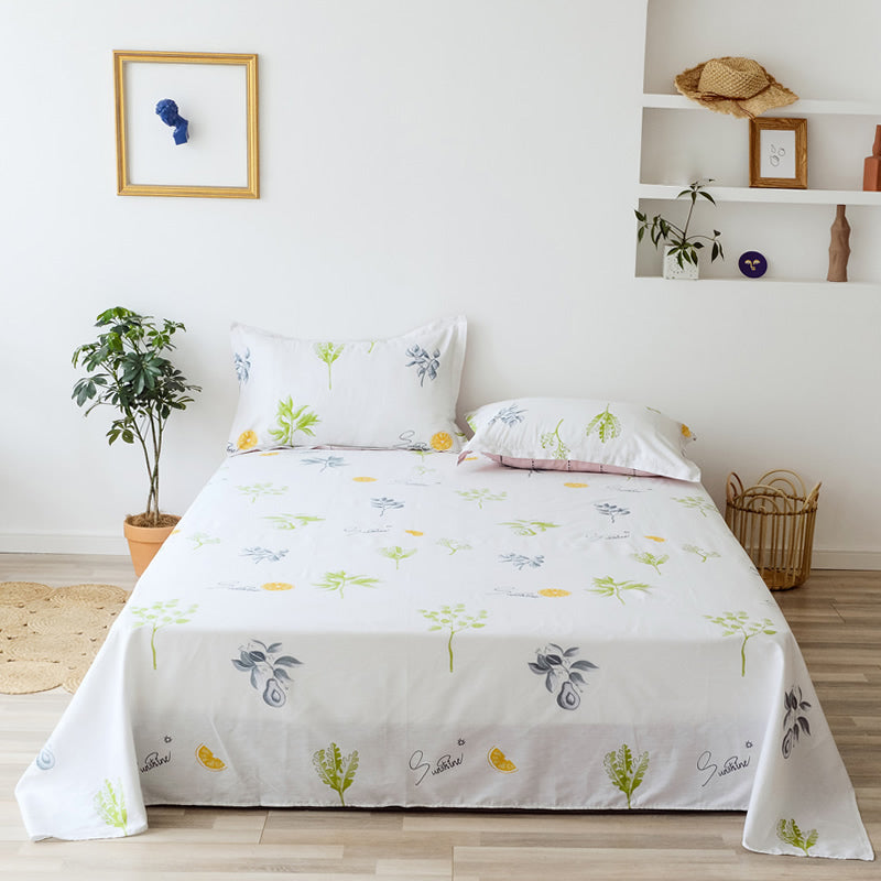 Cotton Bed Sheet One Piece Summer Style Bedroom Simple Fitted Sheet