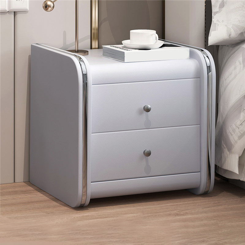 Drawer Storage Nightstand Contemporary Bedside Cabinet for Bedroom