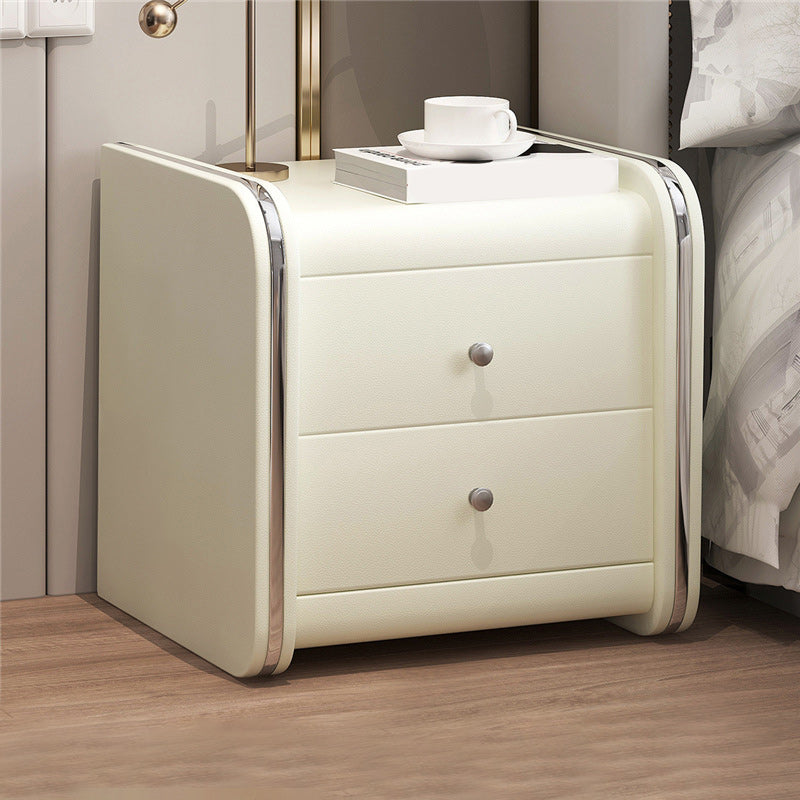 Drawer Storage Nightstand Contemporary Bedside Cabinet for Bedroom