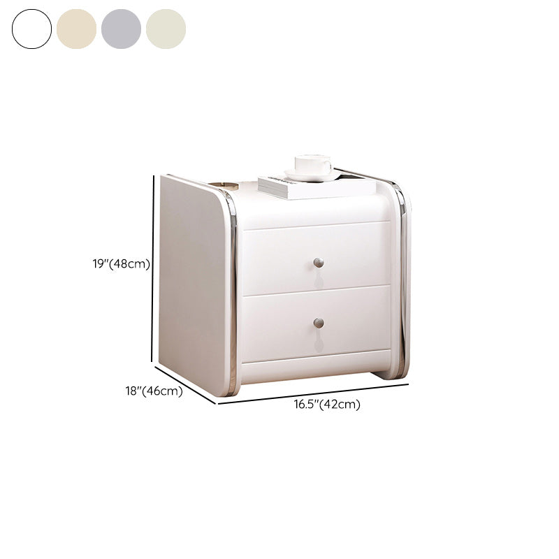 Drawer Storage Nightstand Contemporary Bedside Cabinet for Bedroom