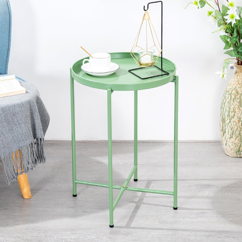 Open Storage Bed Nightstand Industrial Accent Table Nightstand for Bedroom