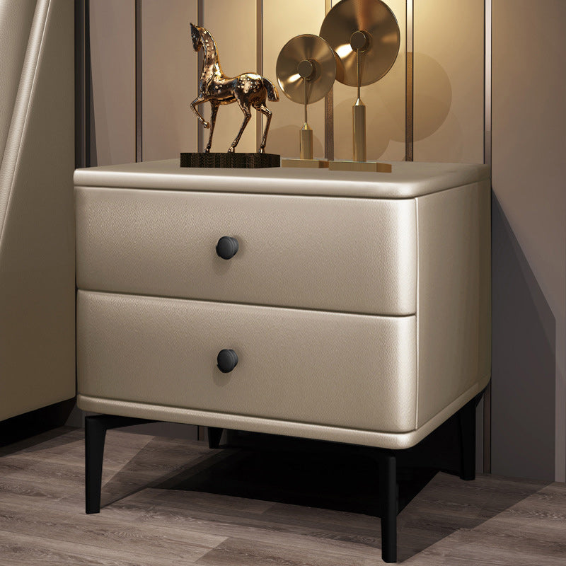 Solid Wood Nightstand Drawer Storage Bedside Cabinet for Bedroom