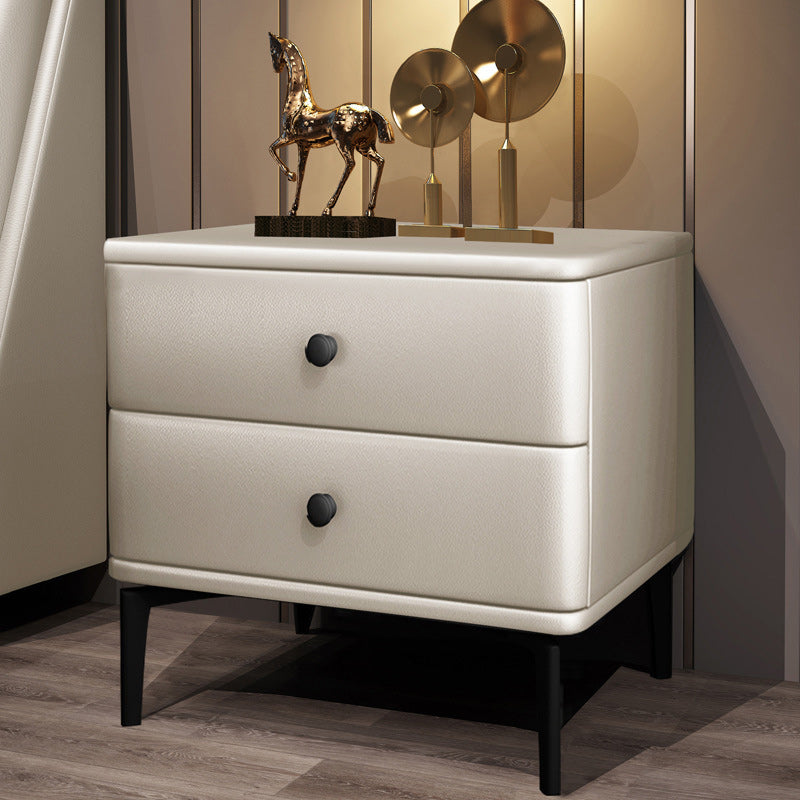 Solid Wood Nightstand Drawer Storage Bedside Cabinet for Bedroom