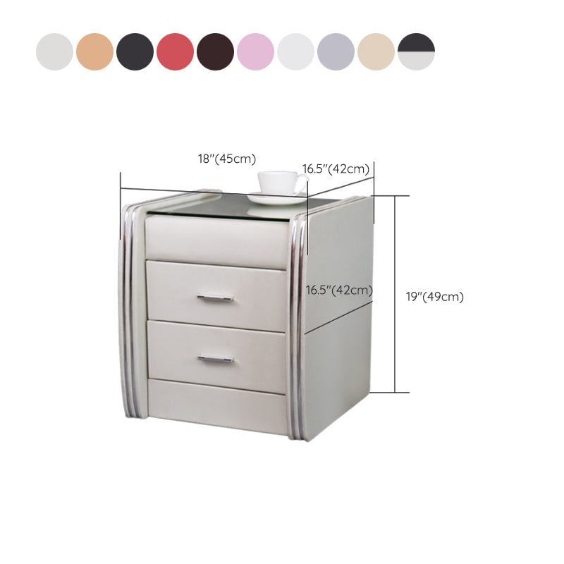 Drawer Storage Bed Nightstand Modern Accent Table Nightstand for Bedroom