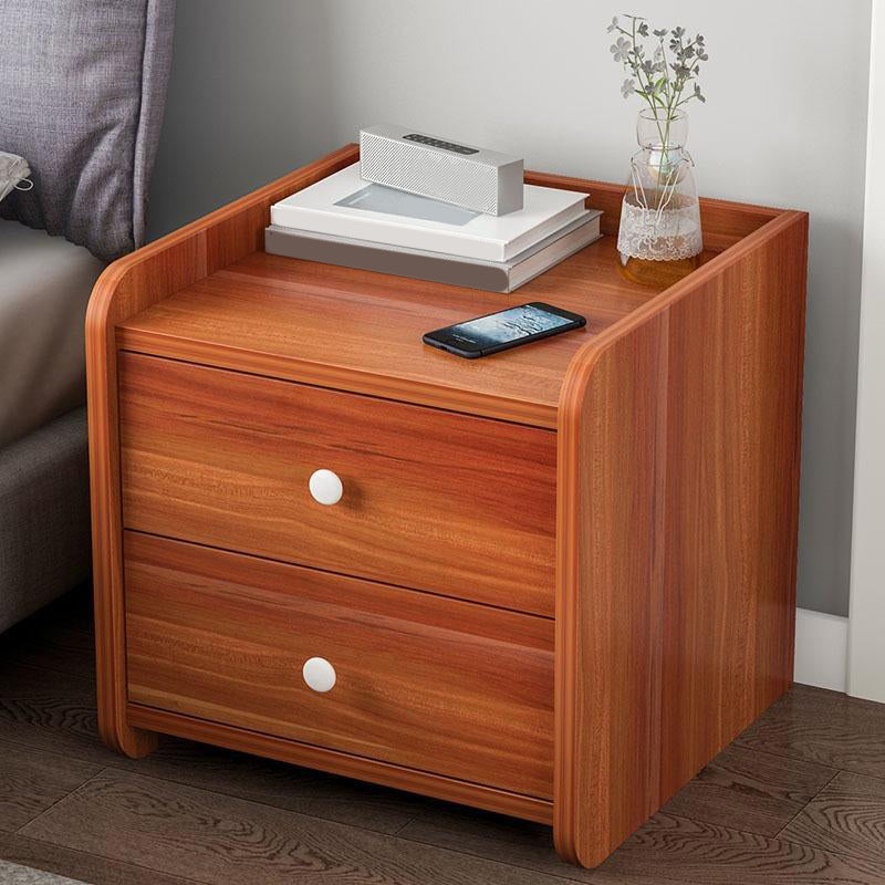 Contemporary Accent Table Nightstand Drawer Storage Night Table