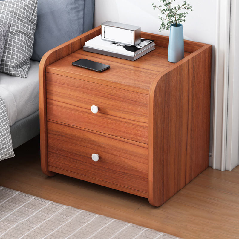 Contemporary Accent Table Nightstand Drawer Storage Night Table