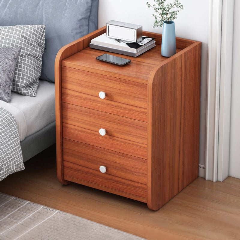 Contemporary Accent Table Nightstand Drawer Storage Night Table