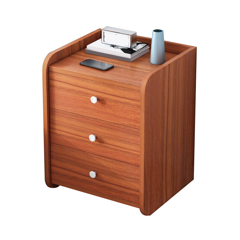 Contemporary Accent Table Nightstand Drawer Storage Night Table