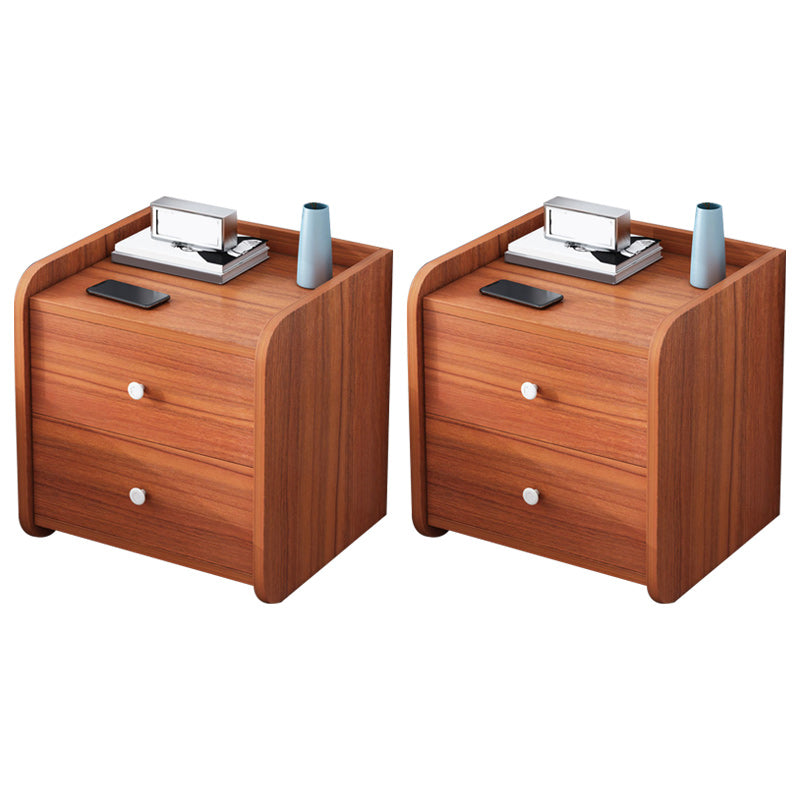 Contemporary Accent Table Nightstand Drawer Storage Night Table