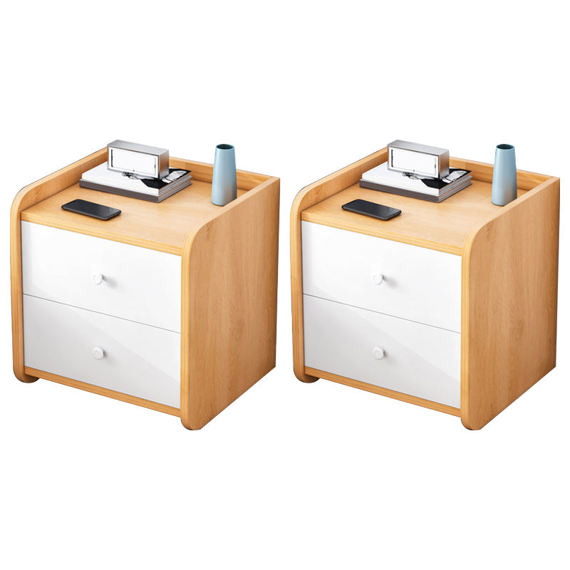 Contemporary Accent Table Nightstand Drawer Storage Night Table