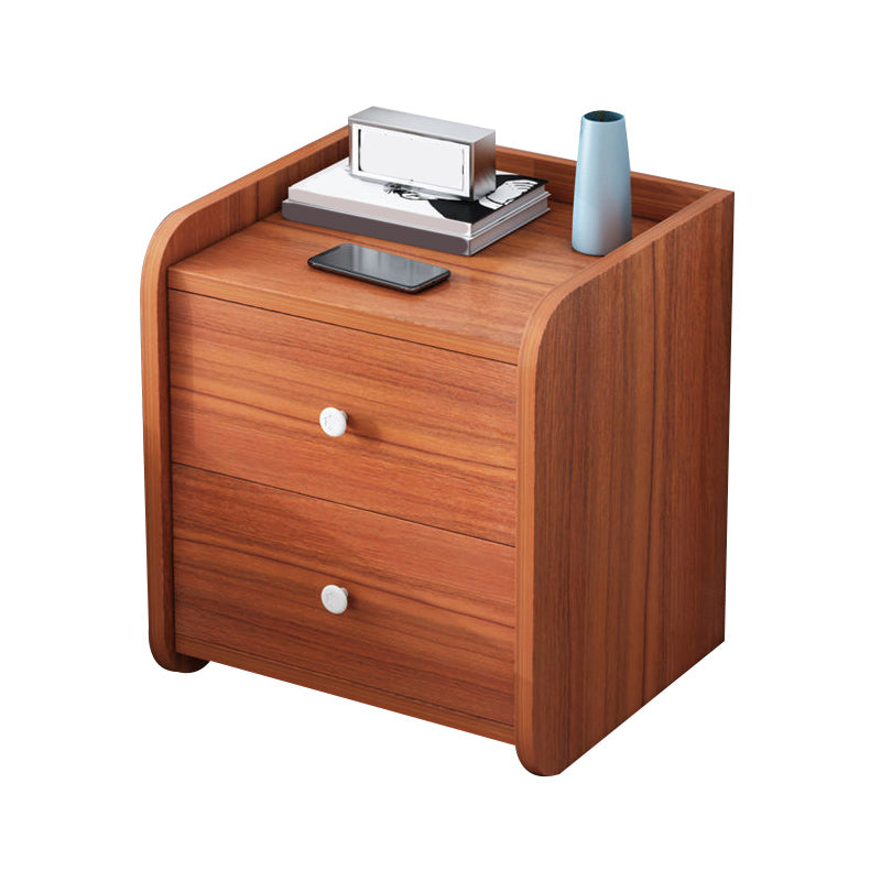 Contemporary Accent Table Nightstand Drawer Storage Night Table