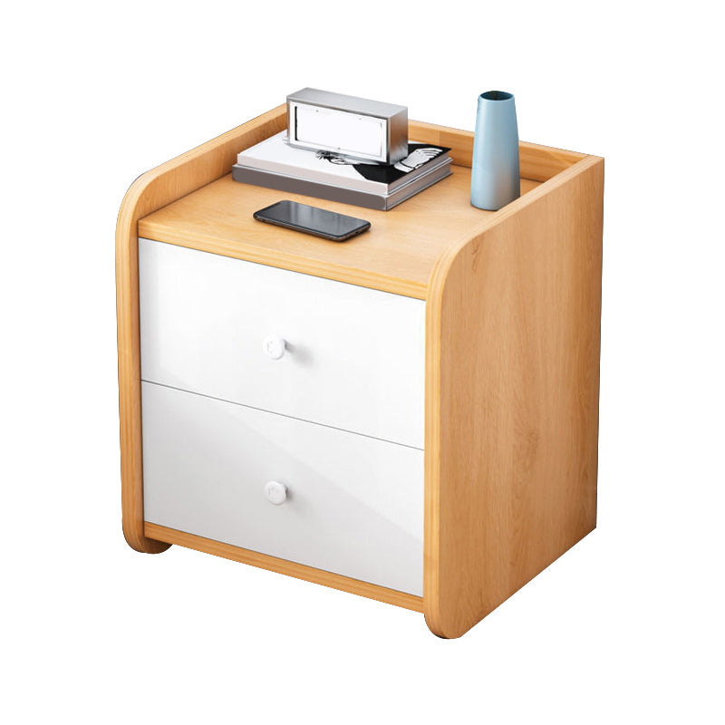 Contemporary Accent Table Nightstand Drawer Storage Night Table