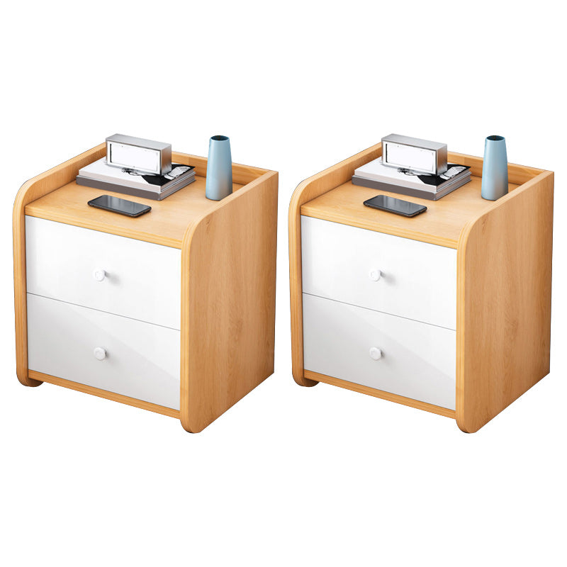 Contemporary Accent Table Nightstand Drawer Storage Night Table