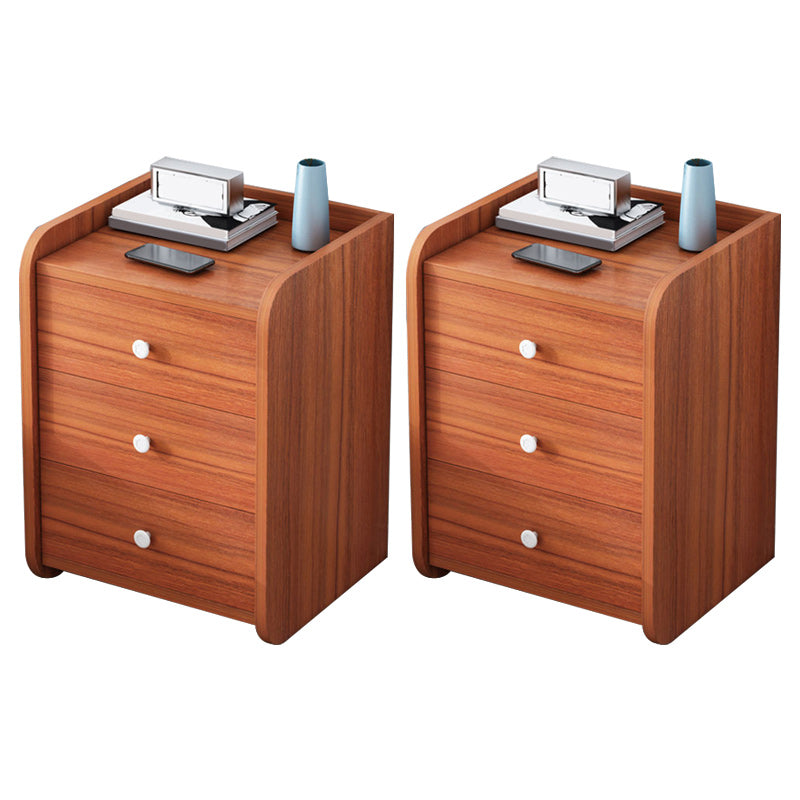 Contemporary Accent Table Nightstand Drawer Storage Night Table