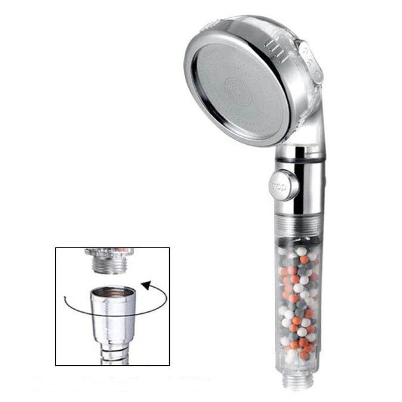 Handheld Shower Head with Katalyst Water Filtration Wall-Mount Showerhead