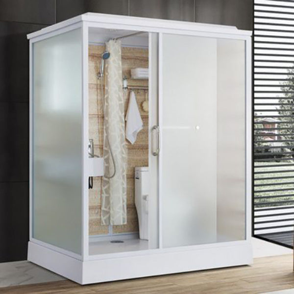 Modern Rectangle Shower Stall Clear Tempered Shower Stall for Bathroom