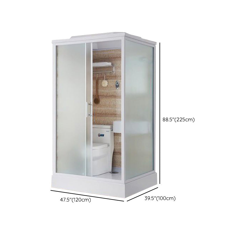 Modern Rectangle Shower Stall Clear Tempered Shower Stall for Bathroom