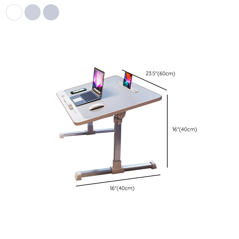 Contemporary T-Shape Writing Desk Curved Adjustable Office Desk