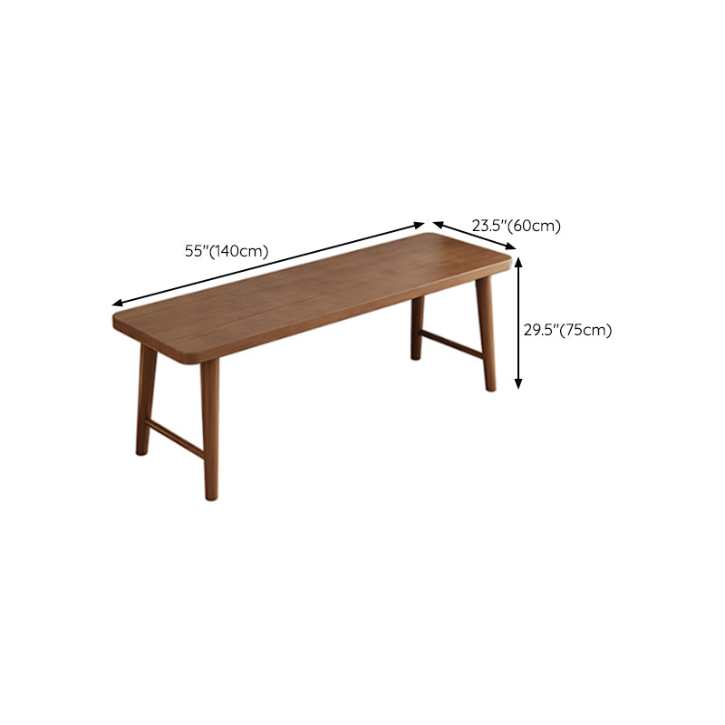 Solid Wood Curved Writing Desk Modern 23.62-inch Wide Office Desk