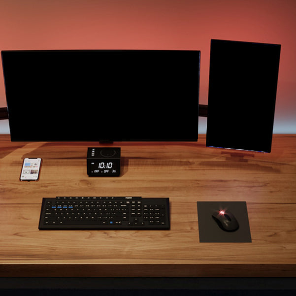 Industrial Wood Computer Desk Rectangular Office Desk with Metal Legs