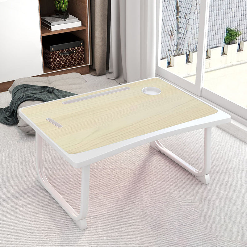 Bedroom 15.75" W Writing Desk Floating Wooden Laptop Table with Sled Base