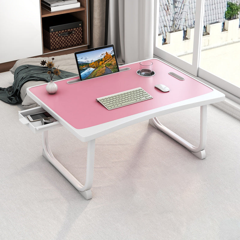 Bedroom 15.75" W Writing Desk Floating Wooden Laptop Table with Sled Base