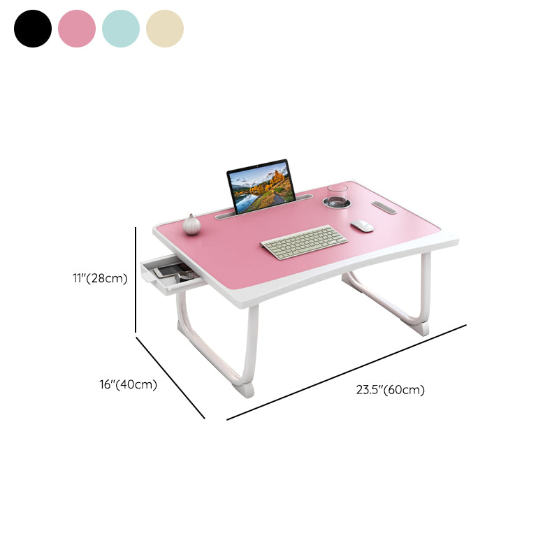 Bedroom 15.75" W Writing Desk Floating Wooden Laptop Table with Sled Base