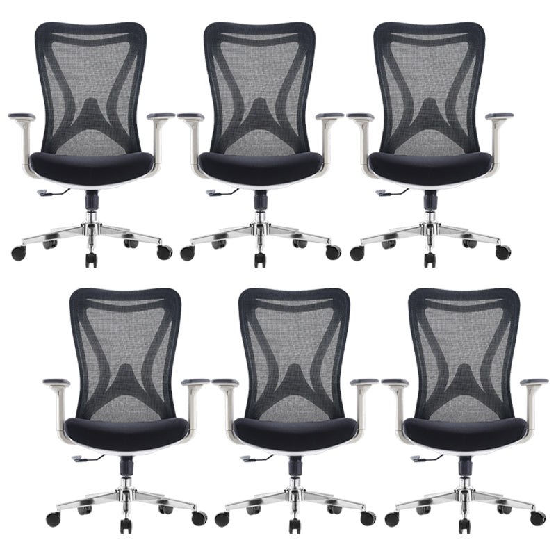 Modern Office Chair Adjustable Arms Upholstered No Distressing Desk Chair