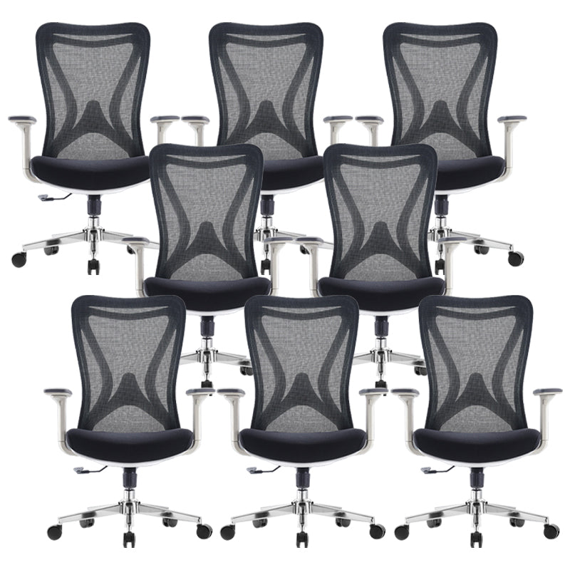 Modern Office Chair Adjustable Arms Upholstered No Distressing Desk Chair