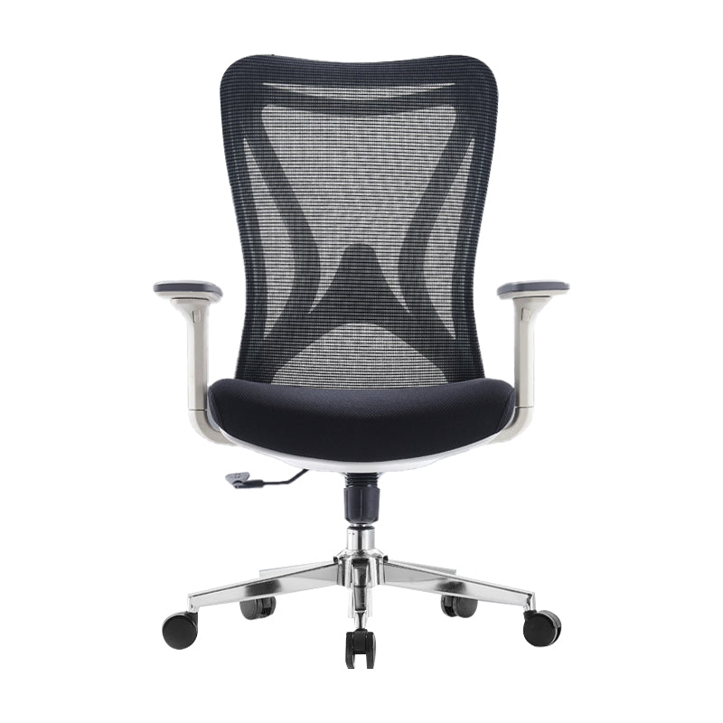 Modern Office Chair Adjustable Arms Upholstered No Distressing Desk Chair