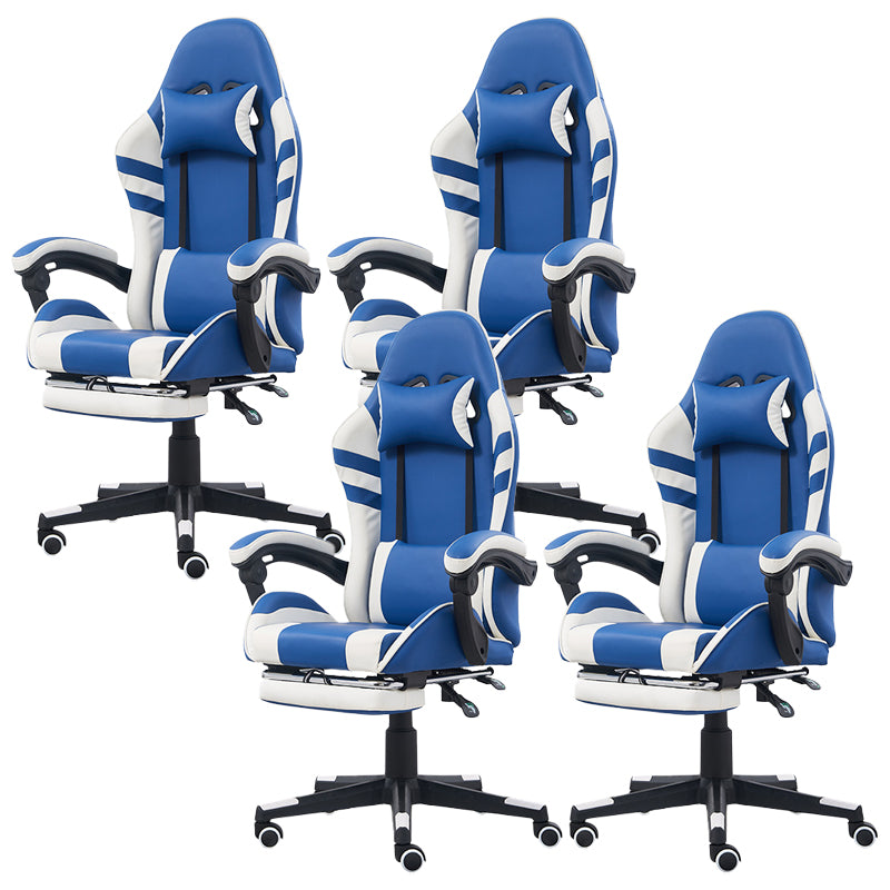 Modern Slide Office Chair Adjustable Seat Height Pillow Included Desk Chair with Wheels