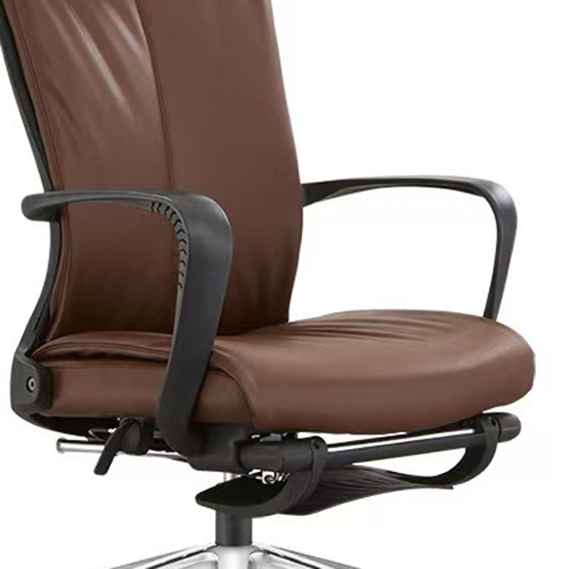 Modern Desk Chair Mesh/Leather Computer Chair High-Back Chair with Wheels