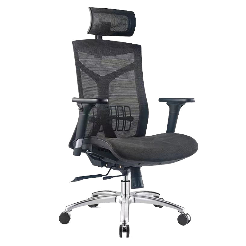 Modern Desk Chair Mesh Computer Chair in Red/Black/Gray High-Back Chair with Wheels