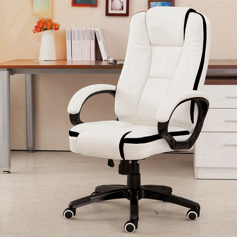 Modern Padded Arms Managers Chair Height-adjustable Executive Chair with Wheels for Office