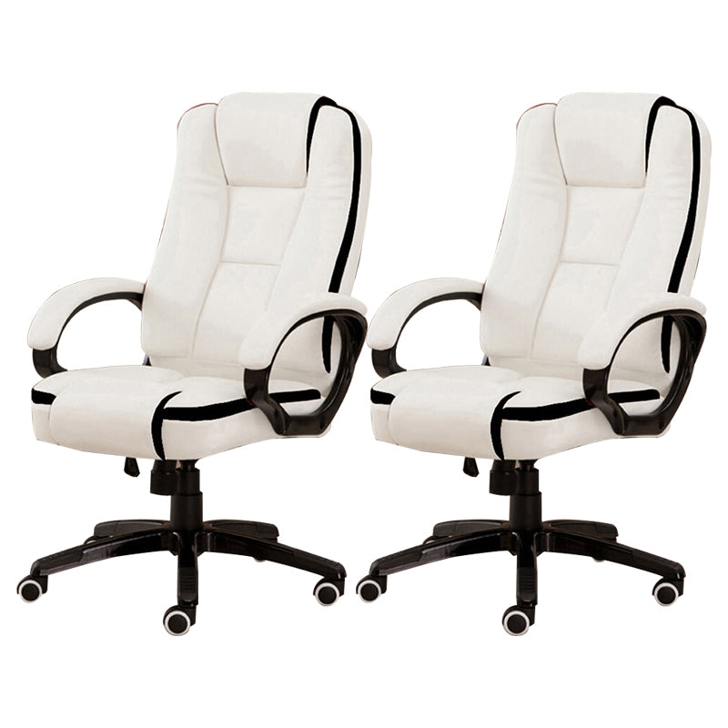 Modern Padded Arms Managers Chair Height-adjustable Executive Chair with Wheels for Office