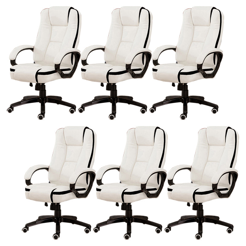 Modern Padded Arms Managers Chair Height-adjustable Executive Chair with Wheels for Office