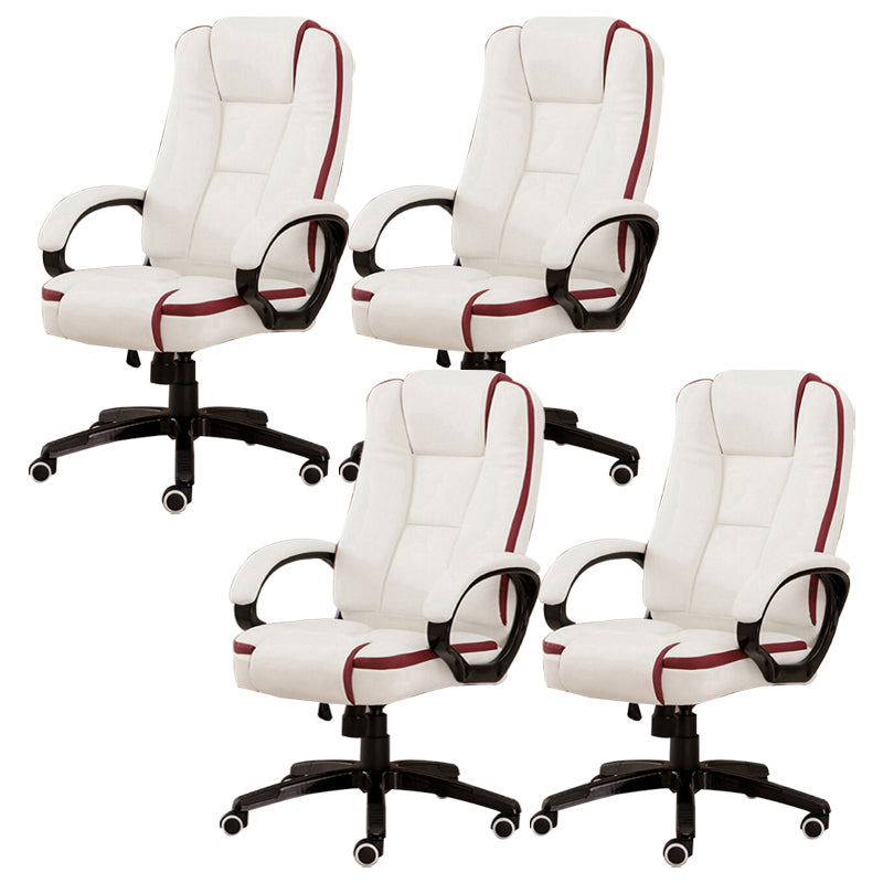 Modern Padded Arms Managers Chair Height-adjustable Executive Chair with Wheels for Office