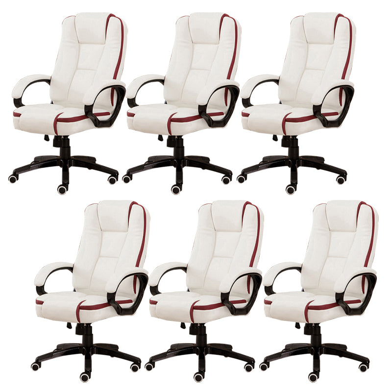 Modern Padded Arms Managers Chair Height-adjustable Executive Chair with Wheels for Office