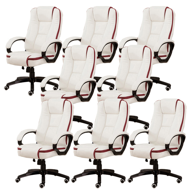 Modern Padded Arms Managers Chair Height-adjustable Executive Chair with Wheels for Office