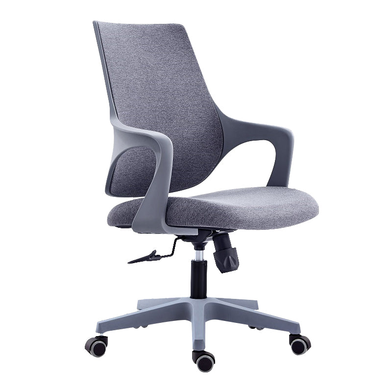 Modern Arms Included Chair Mid Back Mesh Desk Chair with Wheels